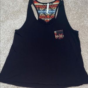 Bozzolo black tank top